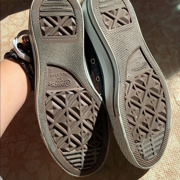 Vintage Black Eyelet Converse All Stars 8 - Picture 6 of 6